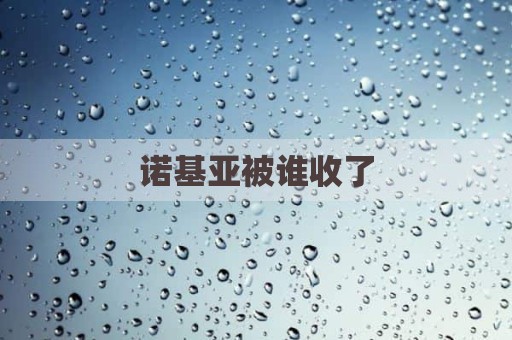 诺基亚被谁收了