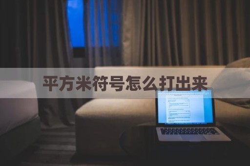 平方米符号怎么打出来