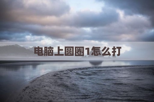 电脑上圆圈1怎么打
