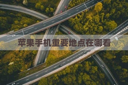 苹果手机重要地点在哪看