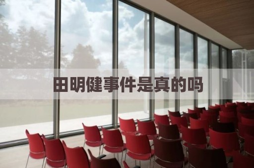 田明健事件是真的吗
