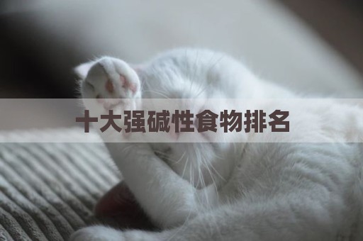 十大强碱性食物排名