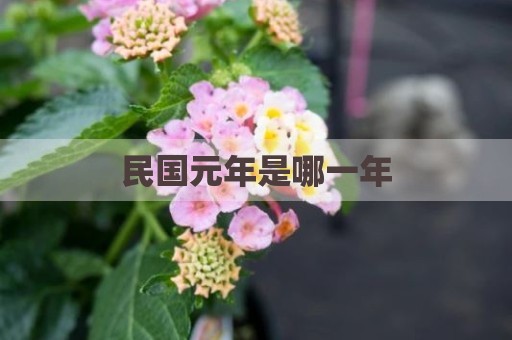 民国元年是哪一年