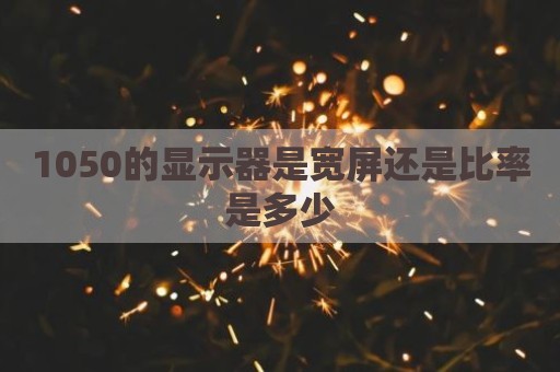 1050的显示器是宽屏还是比率是多少