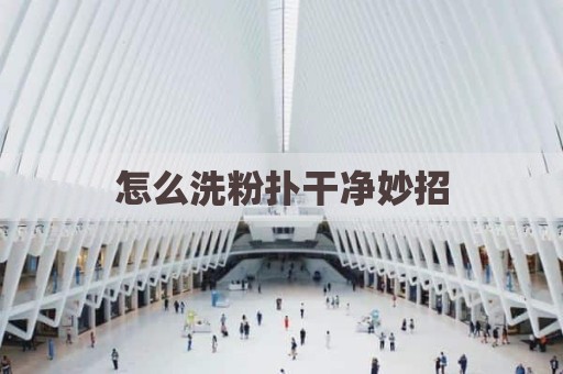 怎么洗粉扑干净妙招