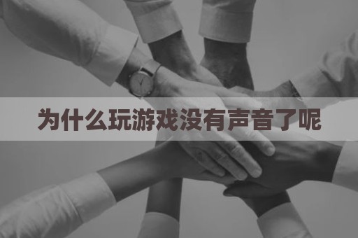 为什么玩游戏没有声音了呢