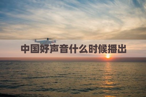 中国好声音什么时候播出