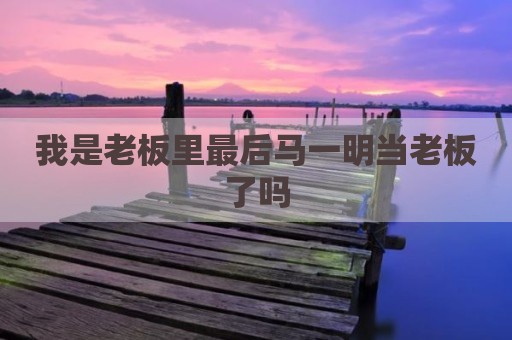 我是老板里最后马一明当老板了吗