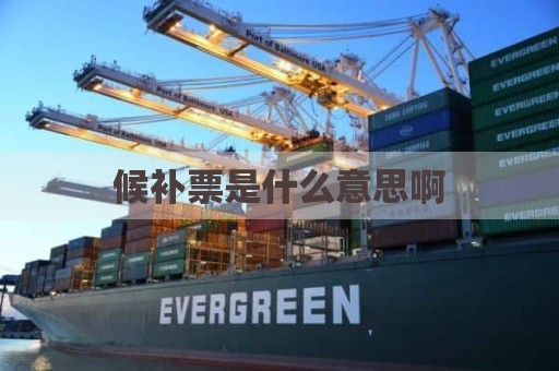 候补票是什么意思啊
