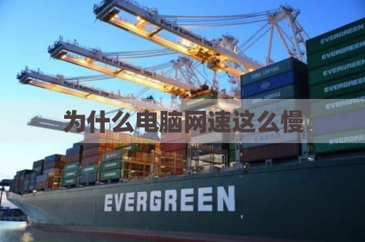 为什么电脑网速这么慢