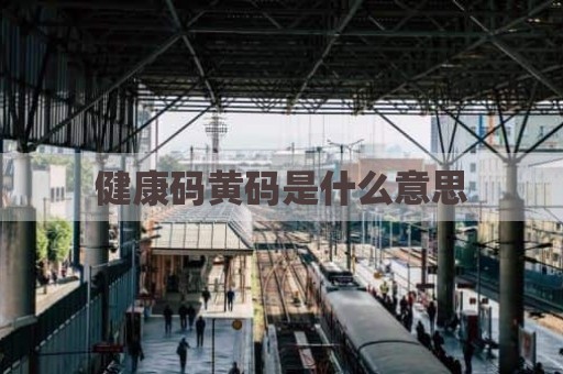 健康码黄码是什么意思