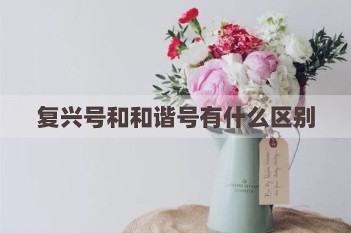 复兴号和和谐号有什么区别