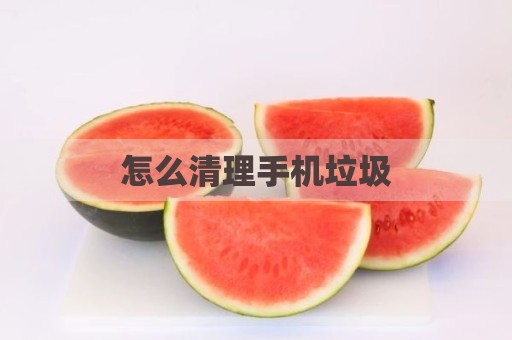 怎么清理手机垃圾