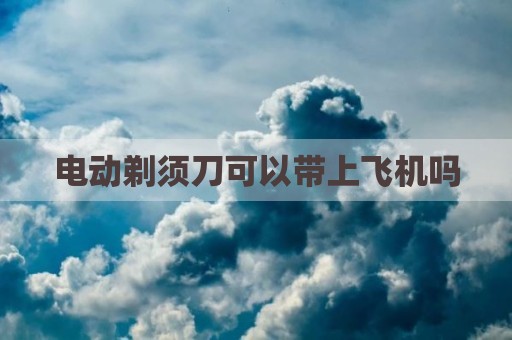 电动剃须刀可以带上飞机吗
