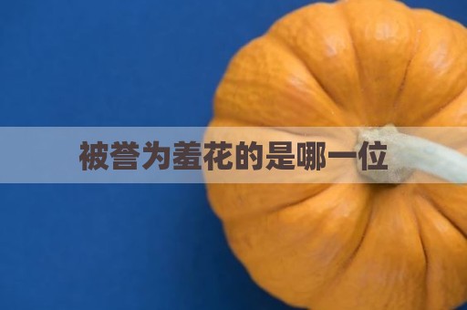 被誉为羞花的是哪一位
