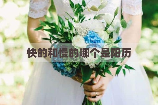 快的和慢的哪个是阳历