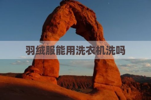 羽绒服能用洗衣机洗吗