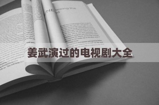 姜武演过的电视剧大全