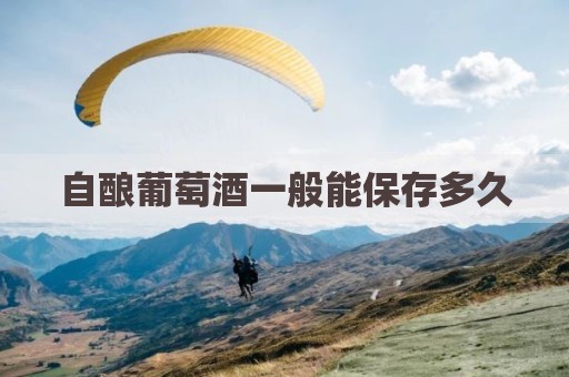 自酿葡萄酒一般能保存多久