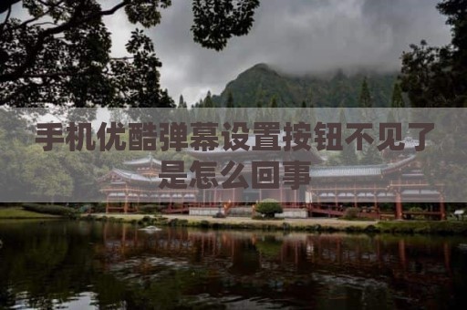 手机优酷弹幕设置按钮不见了是怎么回事