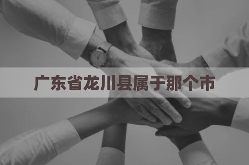广东省龙川县属于那个市