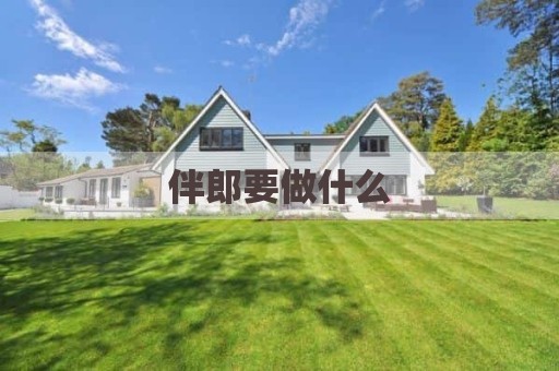 伴郎要做什么