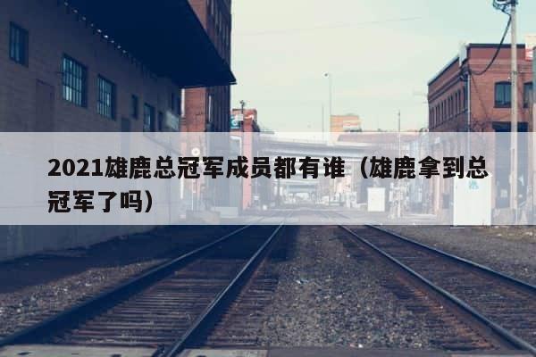 2021雄鹿总冠军成员都有谁（雄鹿拿到总冠军了吗） 第1张