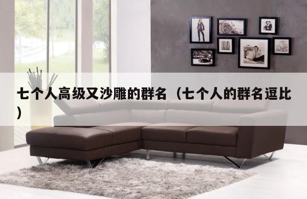 七个人高级又沙雕的群名（七个人的群名逗比） 第1张