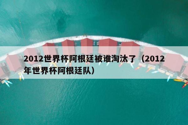 2012世界杯阿根廷被谁淘汰了（2012年世界杯阿根廷队） 第1张
