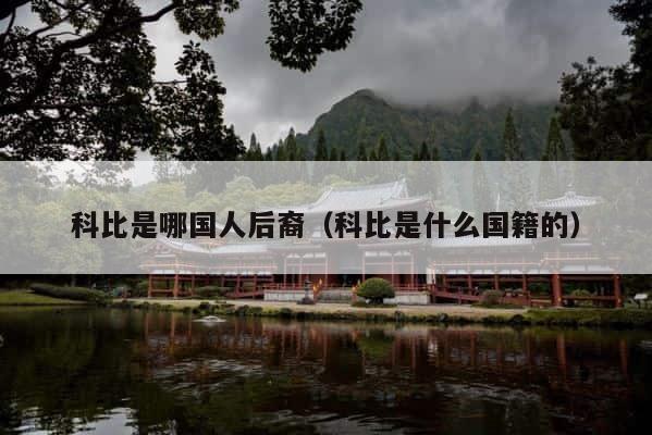 科比是哪国人后裔（科比是什么国籍的） 第1张