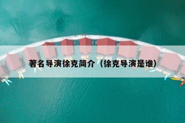 著名导演徐克简介（徐克导演是谁） 第1张