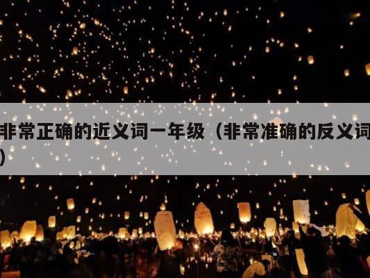 非常正确的近义词一年级（非常准确的反义词） 第1张