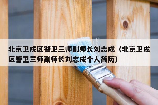 北京卫戍区警卫三师副师长刘志成（北京卫戍区警卫三师副师长刘志成个人简历） 第1张