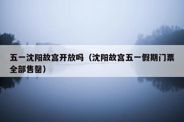 五一沈阳故宫开放吗（沈阳故宫五一假期门票全部售罄） 第1张