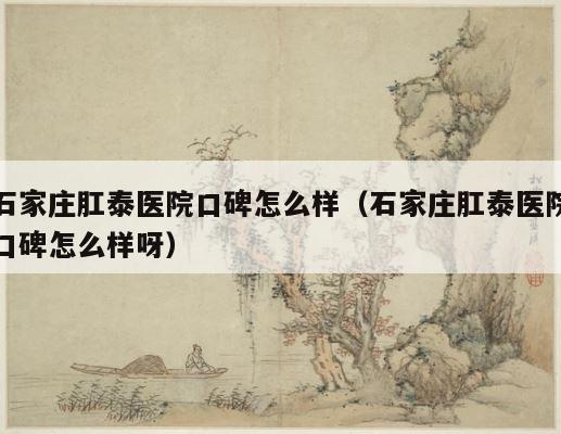 石家庄肛泰医院口碑怎么样（石家庄肛泰医院口碑怎么样呀） 第1张