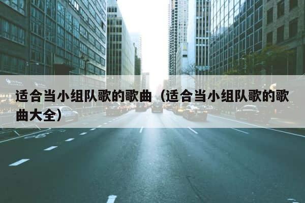 适合当小组队歌的歌曲（适合当小组队歌的歌曲大全） 第1张