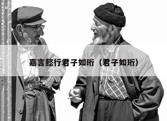 嘉言懿行君子如珩（君子如珩） 第1张