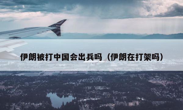 伊朗被打中国会出兵吗（伊朗在打架吗） 第1张