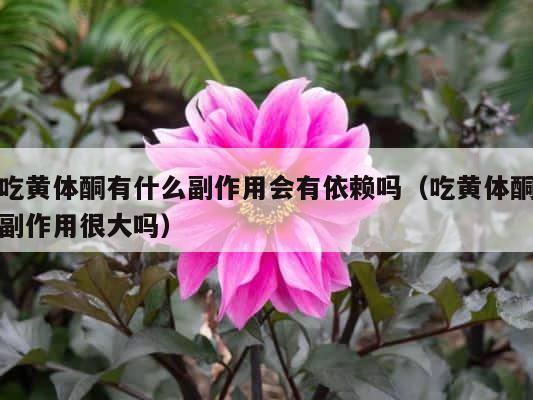 吃黄体酮有什么副作用会有依赖吗（吃黄体酮副作用很大吗） 第1张