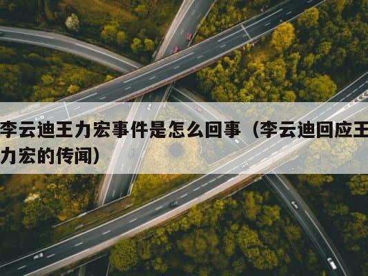 李云迪王力宏事件是怎么回事（李云迪回应王力宏的传闻） 第1张