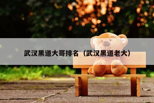 武汉黑道大哥排名（武汉黑道老大） 第1张