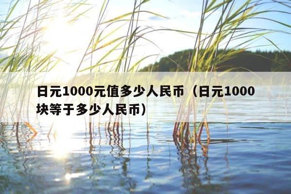 日元1000元值多少人民币（日元1000块等于多少人民币） 第1张