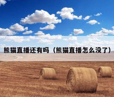 熊猫直播还有吗（熊猫直播怎么没了） 第1张
