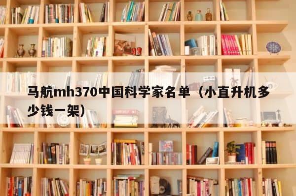 马航mh370中国科学家名单（小直升机多少钱一架） 第1张