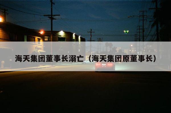 海天集团董事长溺亡（海天集团原董事长） 第1张
