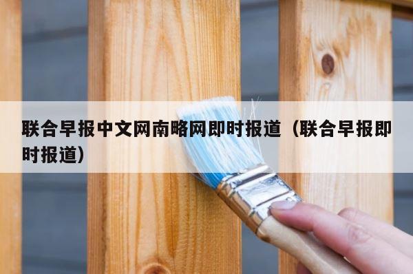 联合早报中文网南略网即时报道（联合早报即时报道） 第1张