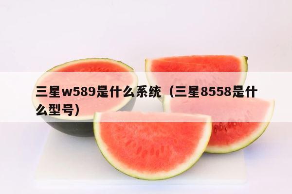 三星w589是什么系统（三星8558是什么型号） 第1张