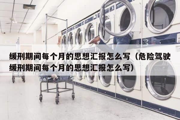 缓刑期间每个月的思想汇报怎么写（危险驾驶缓刑期间每个月的思想汇报怎么写） 第1张