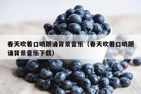 春天吹着口哨朗诵背景音乐（春天吹着口哨朗诵背景音乐下载） 第1张
