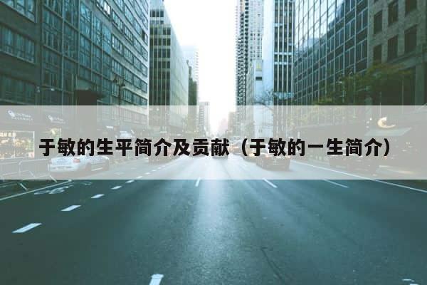 于敏的生平简介及贡献（于敏的一生简介） 第1张